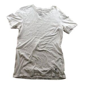 Polo Ralph Lauren Men T-Shirt Medium Slim Fit Crew Neck Casual White Tee Classic